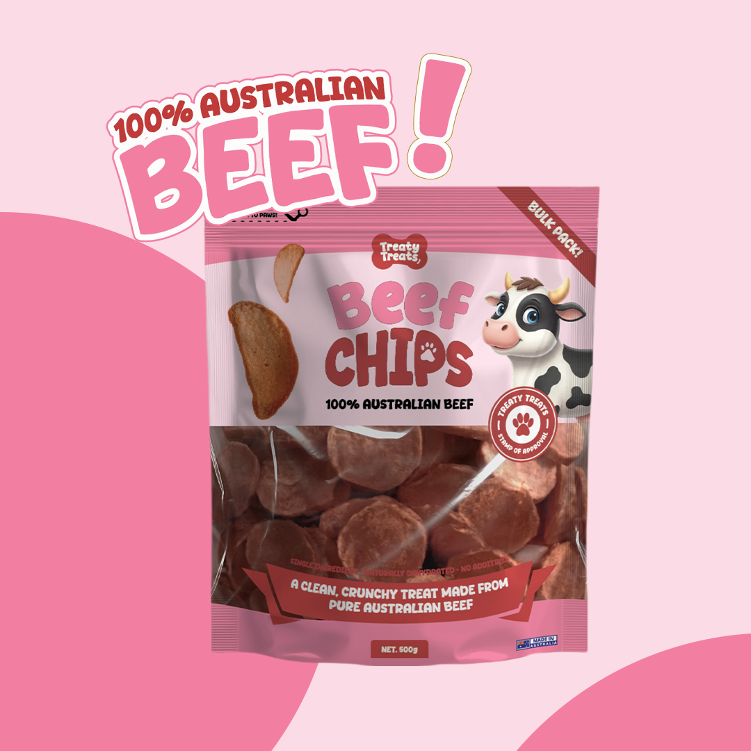 Beef Chips | Single ingredient Human Grade Meat Treats 100gm