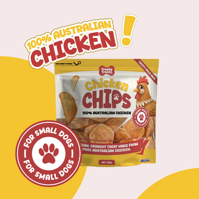 Chicken Chips | Single ingredient Human Grade Meat Treats SMALL DOG