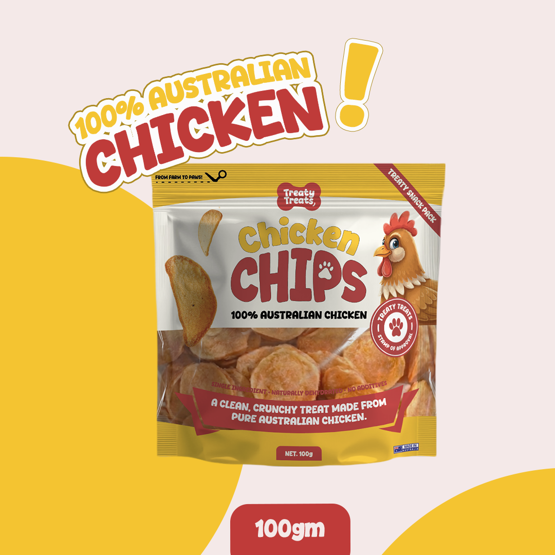Chicken Chips | Single ingredient Human Grade Meat Treats | 100gm