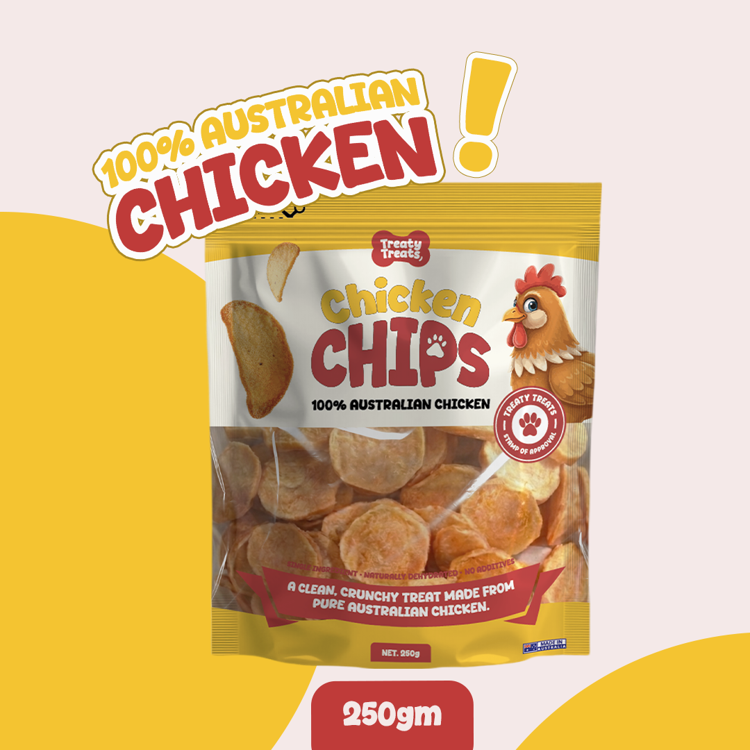 Chicken Chips | Single ingredient Human Grade Meat Treats | 250gm