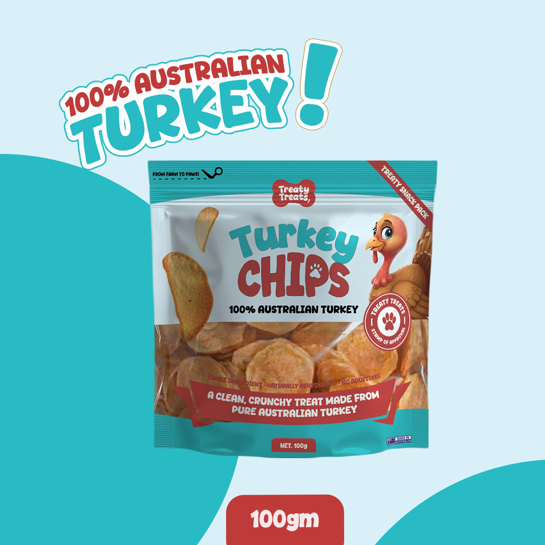 Turkey Chips | Single ingredient Human Grade Meat Treats | 100gm